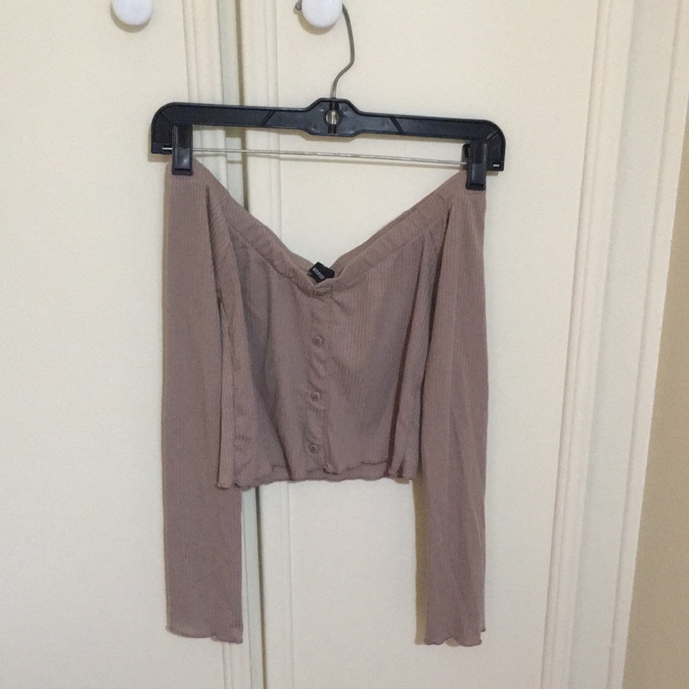 Off the shoulder crop top